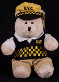 Starbucks Bearista 2005 NYC Taxi Cab Joe Bear Plush